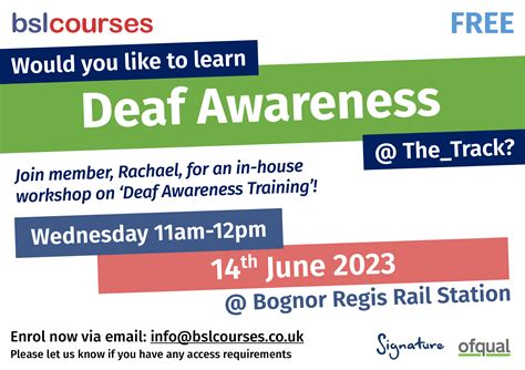 Deaf Awareness Training by Rachael - The Track : The Track