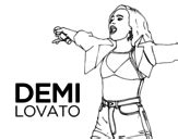 Demi Lovato Concert coloring page