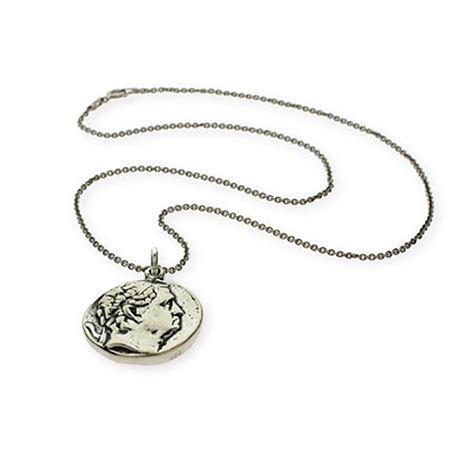 Cicero's Ancient Rome Sterling Silver Coin Necklace