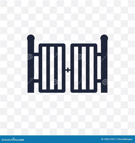 Gate Transparent Icon. Gate Symbol Design from Architecture Coll Stock Vector - Illustration of ...