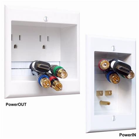 PowerBridge In-Wall Dual Power and Cable Management Kit for Wall ...