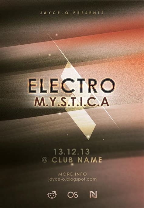Free Flyer PSD Template: Electro Mystica - Jayce-o-Yesta