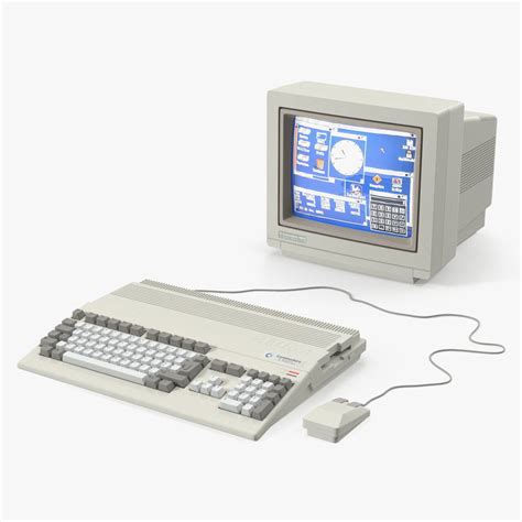 Commodore Amiga 500 Computer with Monitor 3D Model $79 - .3ds .blend ...