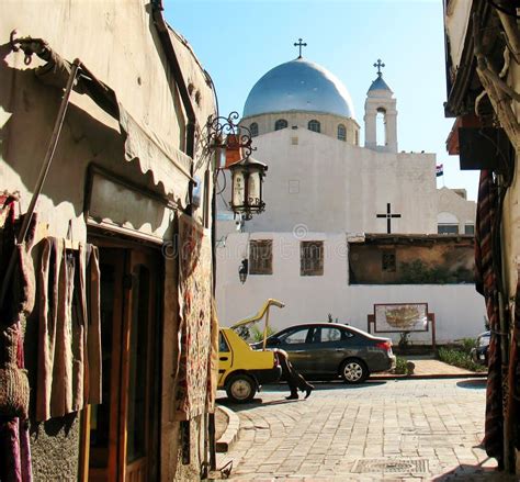 Christian Church in Damascus Stock Photo - Image of color, outdoor ...