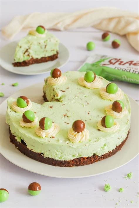 Mint Aero Cheesecake Recipe! (No Bake) - My Morning Mocha