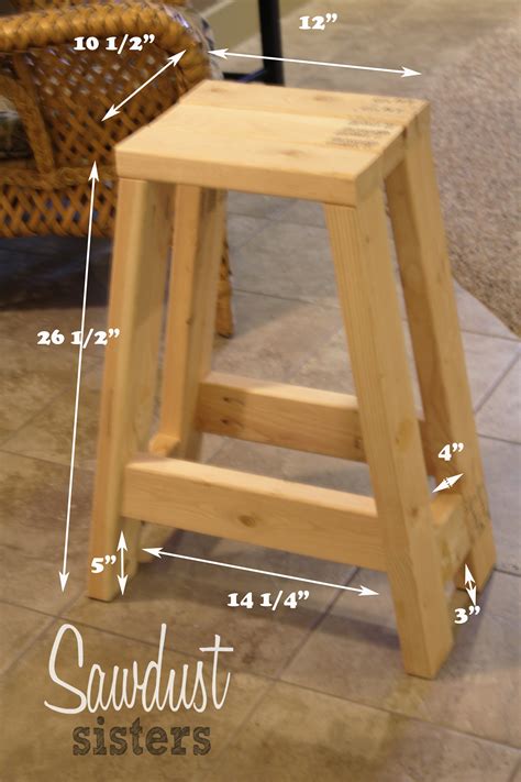 Build a Barstool Using Only 2x4s - Sawdust Sisters