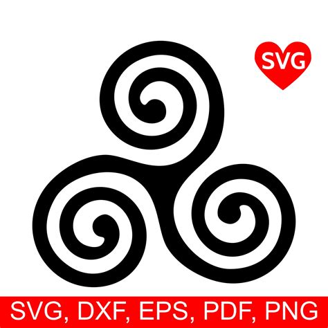 Celtic Triskelion SVG Files, Triskele clipart, Triskel SVG files for Cricut, Irish Triskell SVG ...