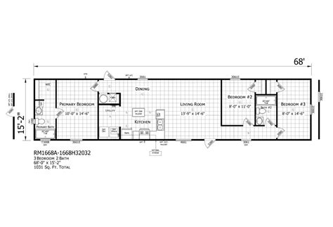 Redman Doublewides RM1668A-1668H32032 - Mobile Homes For Less