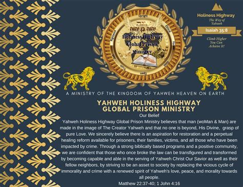 Yahweh Holiness Highway Global Prison Ministry