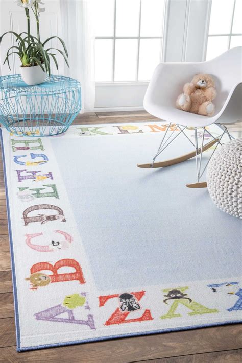 nuLOOM | Celesta Alphabet | Kids area rugs, Baby room rugs, Kids room rug