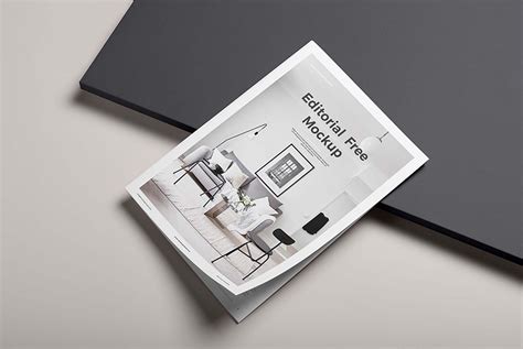 Free Editorial Magazine Mockup (PSD)