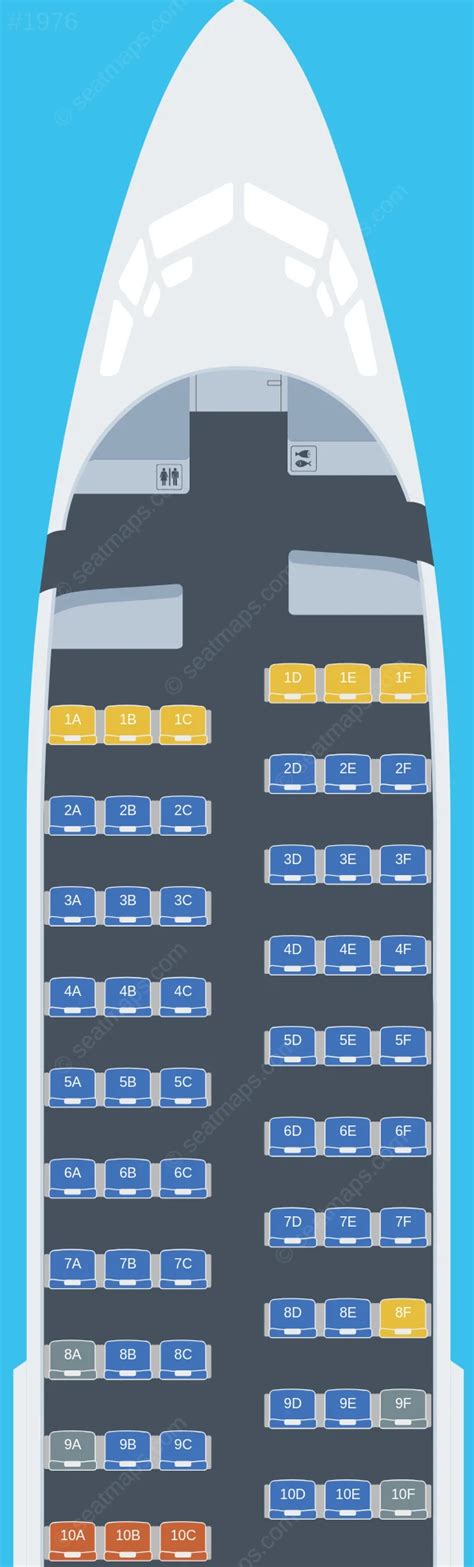 Seat map ratings of Southwest Airlines Boeing 737