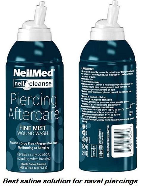 Best Saline Solution For Ear Piercings in 2020 | Nose & Navel Sterile Spray - Piercinghome