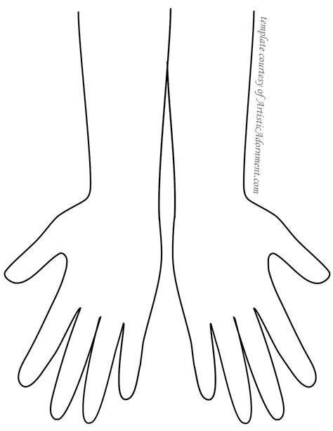 Printable Hand Template For Henna