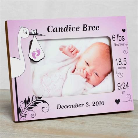 Personalized Baby Picture Frame Baby Girl Picture Frame New | Etsy