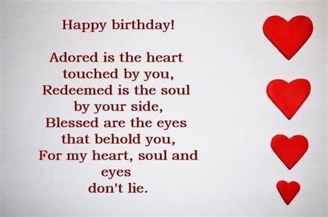 Sweet Happy Birthday My Love Poem | Happy birthday love, Happy birthday ...