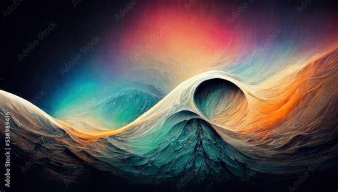 horizontal colorful abstract wave background with rock texture, salmon ...