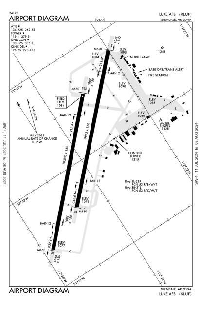 Luke Air Force Base Map - Luke Air Force Base / However, the training ...