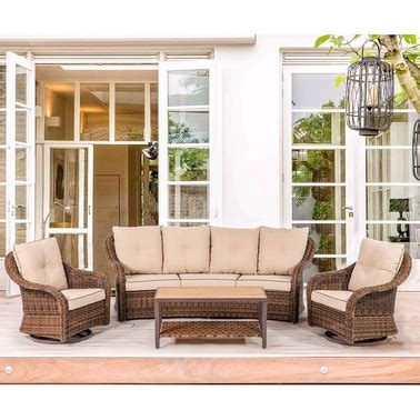 Grand Leisure Palermo 4 Pc. Deep Seating Set | Tables & Chairs | Patio, Garden & Garage | Shop ...