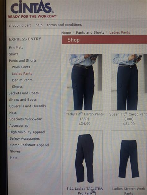 My company just decided to order Cintas uniforms. The selection they ...