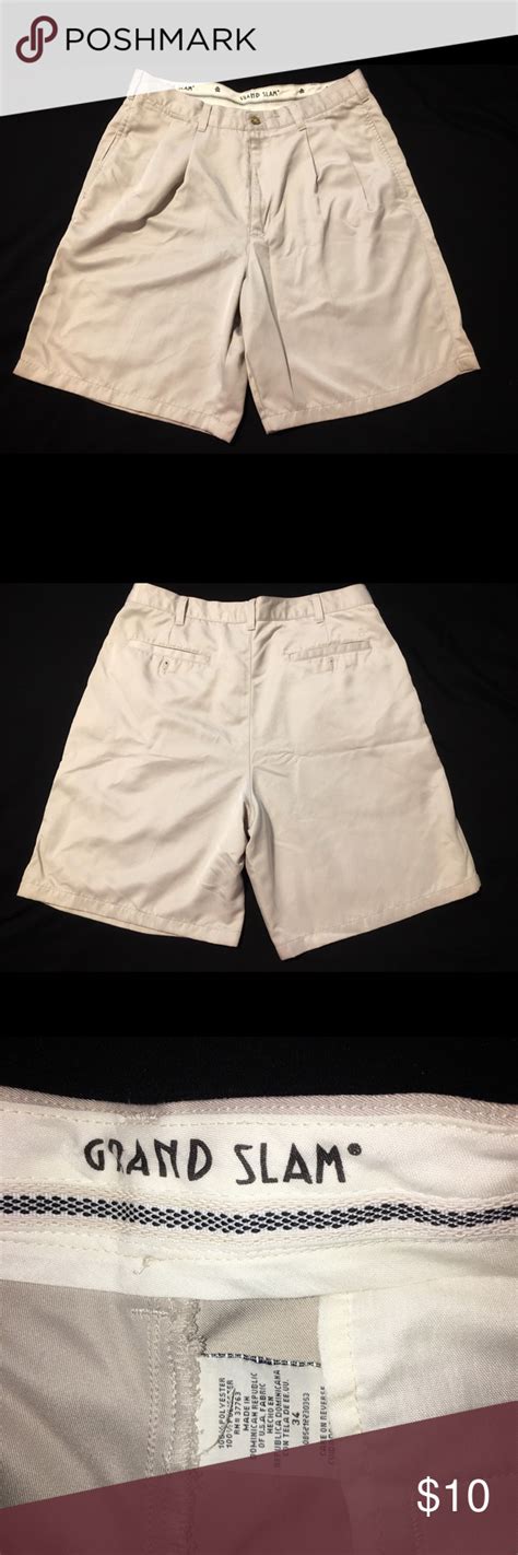 Grand Slam Golf Men’s khaki shorts 34 | Khaki shorts, Khaki shorts men ...