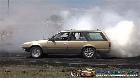 TUFFRB VL TURBO WAGON BURNOUT AT UBC 7 - YouTube