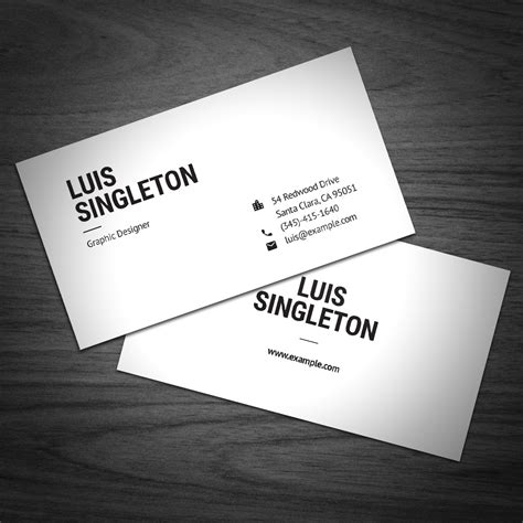 Clean and Minimal Business Card Template :: Behance