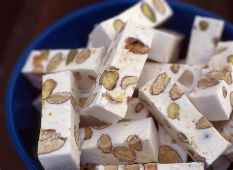 Almond Honey Nougat Candy (Torrone) Recipe