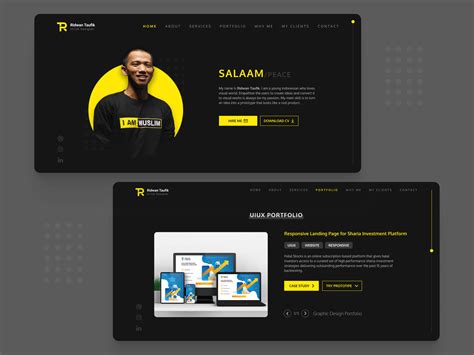 Designing UI for My Personal Portfolio Website by ridwan taufik on Dribbble