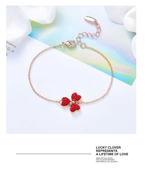 Lucky Clover Bracelet | Swarovski® Crystal – D' Charmz