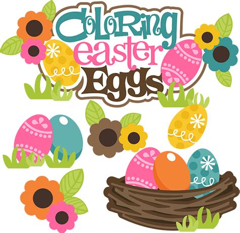 Coloring Easter Eggs SVG easter svg files easter eggs svg files cutting files for scrapbooking ...