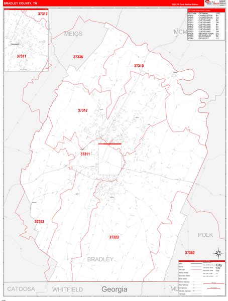 Maps of Bradley County Tennessee - marketmaps.com