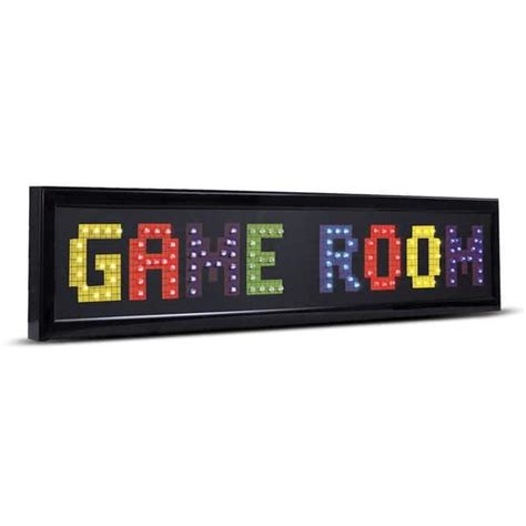 American Art Decor Game Room Framed LED Lights Man Cave Wall Decor ...