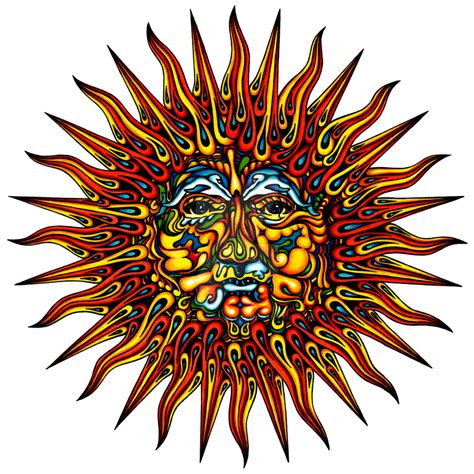 Psychedelic Sun by sandersartgallery on DeviantArt