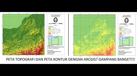 Tutorial Pembuatan Peta Topografi Peta Kontur Menggunakan Arcgis | The ...