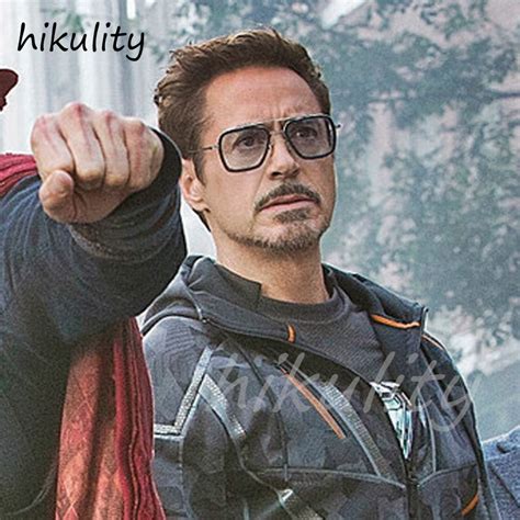 Avengers Infinity War Tony Stark Sunglasses Luxury Brand Iron Man Glasses Rectangle Vintage ...