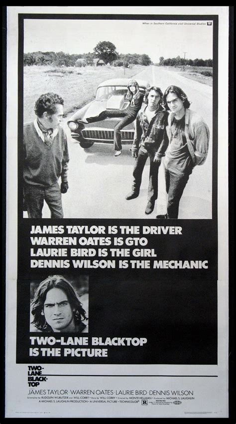 TWO-LANE BLACKTOP (1971) Original three sheet size, 41x81 movie poster. | Vintage movies, Movie ...