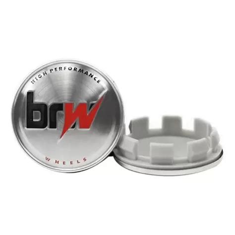 Sub Calota BRW Wheels - 58mm - Com Emblema - Fonte do Borracheiro