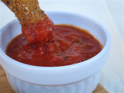 Cheese Stick Dipped in Marinara Sauce | Michelle Dudash, RD