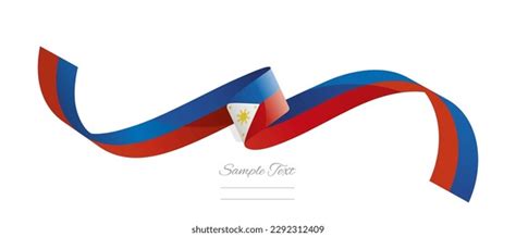 Philippine Flag Ribbon Vector Illustration Philippines Stock Vector (Royalty Free) 2292312409 ...