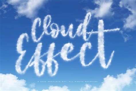 Free Cloud Text Effect Photoshop PSD - PsFiles