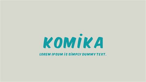 Komika Font : Download Free for Desktop & Webfont