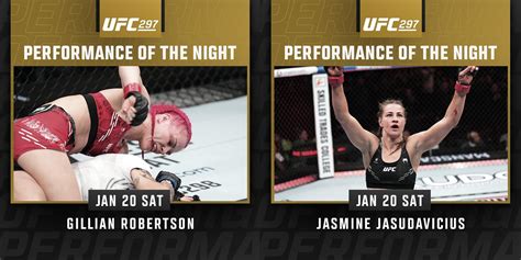 UFC 297 Performances of the Night: Gillian Robertson & Jasmine ...