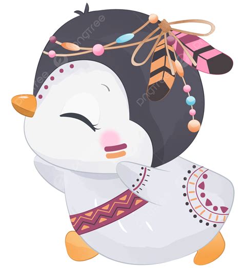 Penguins Cute Vector Design Images, Tribal Series Cute Little Penguin ...