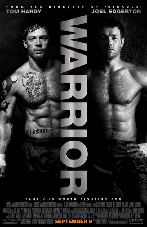 WARRIOR (2011) Movie Poster 2: Tom Hardy, Joel Edgerton | FilmBook