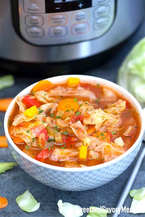 Instant Pot Cabbage Soup Recipe - S&SM