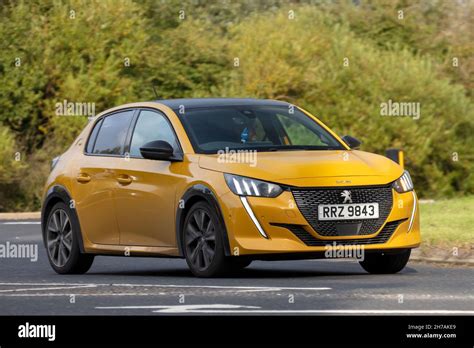 2020 yellow PEUGEOT 208 Stock Photo - Alamy