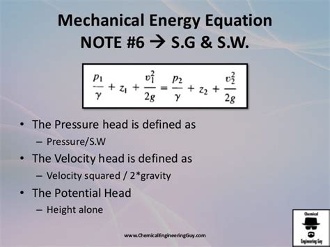 AFD1 The Mechanic Energy Equation