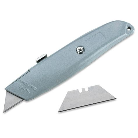 retractable utility knife - box cutter - 2 notch replacement utility ...