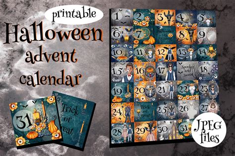 Halloween-advent-calendar | Creative Market